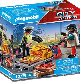 Bol.com Playmobil city action cargo douanecontrole - 70775 aanbieding