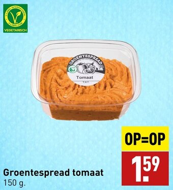 ALDI Groentespread tomaat 150 g. aanbieding