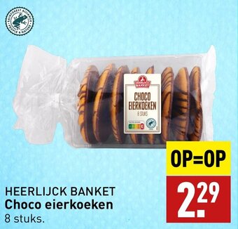 ALDI HEERLIJCK BANKET Choco eierkoeken aanbieding