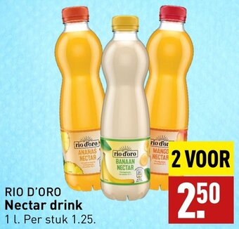 ALDI RIO D'ORO Nectar drink 1L aanbieding