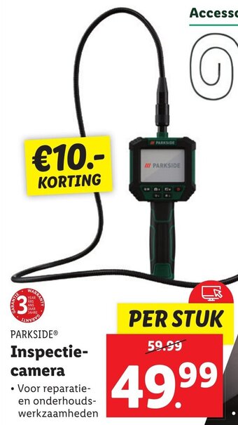 Lidl PARKSIDE Inspectiecamera aanbieding