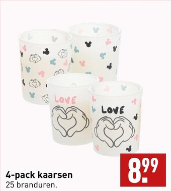 ALDI 4-pack kaarsen aanbieding