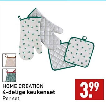 ALDI HOME CREATION 4-delige keukenset aanbieding