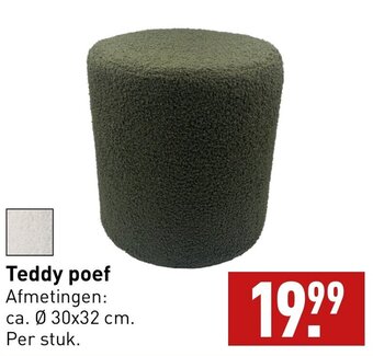 ALDI Teddy poef aanbieding