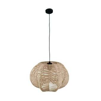 fonQ Dknc - hanglamp - rotan - 45x45x25cm - beige aanbieding