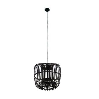 fonQ Dknc - hanglamp bamboe - 38x38x32cm - zwart aanbieding