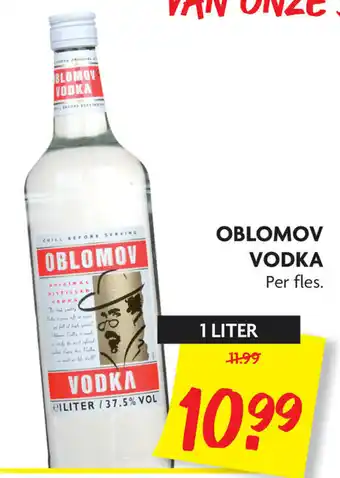 Dekamarkt Oblomov vodka 1L aanbieding