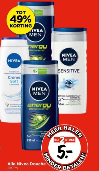 Vomar Voordeelmarkt Alle Nivea Douche 250 ml aanbieding