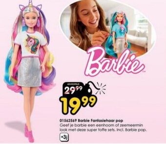 ToyChamp 01562569 Barbie Fantasiehaar pop aanbieding