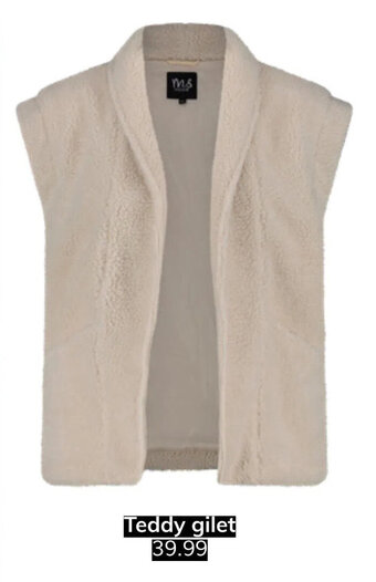 MS Mode Teddy gilet aanbieding