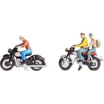 Conrad Noch 12970 n motorfiets figuren geverfd, scène met geluid aanbieding