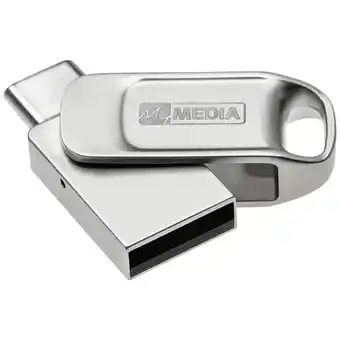 Conrad Mymedia my dual usb 2.0 /usb c drive 69266 usb-stick 32 gb usb 2.0, usb-c zilver aanbieding