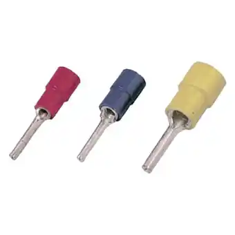 Conrad Intercable 180866 stiftkabelschoen 0.50 mm² 1 mm² deels geïsoleerd rood 100 stuk(s) aanbieding