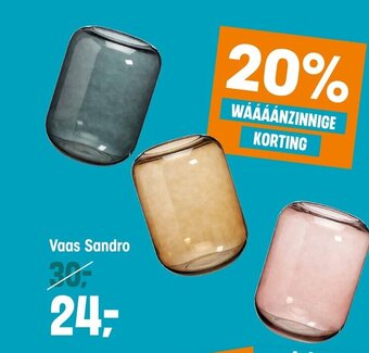 Kwantum Vaas Sandro aanbieding