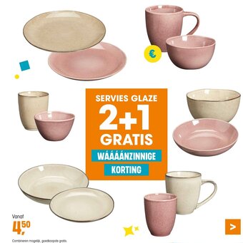 Kwantum SERVIES GLAZE aanbieding