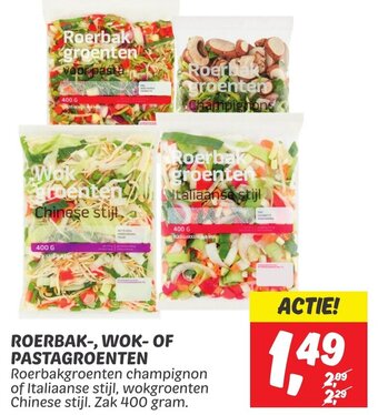 Dekamarkt ROERBAK-, WOK-OF PASTAGROENTEN aanbieding