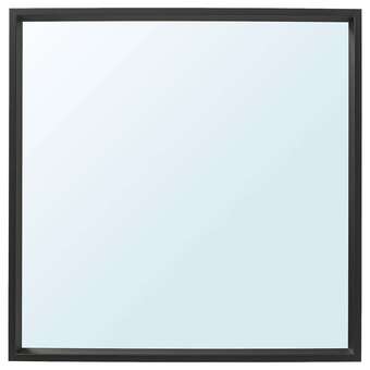IKEA Nissedal spiegel, zwart, 65x65 cm aanbieding