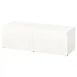 IKEA Bestå kast met deuren, wit/lappviken wit, 120x42x38 cm aanbieding