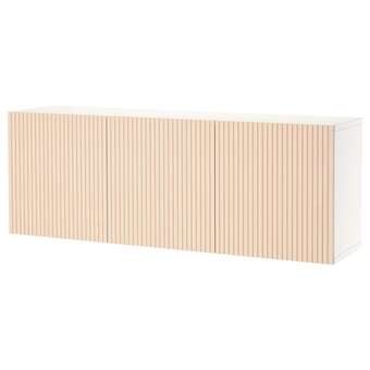 IKEA Bestå kastcombinatie wand, wit/björköviken berkenfineer, 180x42x64 cm aanbieding