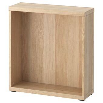 IKEA Bestå basiselement, wit gelazuurd eikeneffect, 60x20x64 cm aanbieding