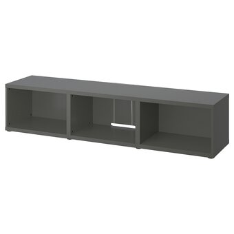 IKEA Bestå tv-meubel, donkergrijs, 180x40x38 cm aanbieding