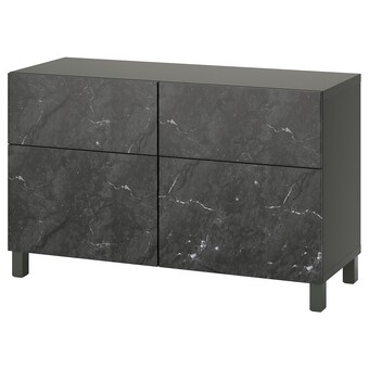 IKEA Bestå opbergcombi met deuren/lades, 120x42x74 cm aanbieding