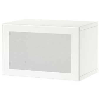 IKEA Bestå kastencombinatie voor wandmontage, wit/mörtviken wit, 60x42x38 cm aanbieding