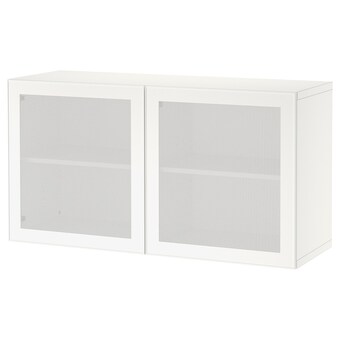 IKEA Bestå kastencombinatie voor wandmontage, wit/mörtviken, 120x42x64 cm aanbieding