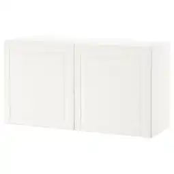 IKEA Bestå kastencombinatie voor wandmontage, wit/smeviken, 120x42x64 cm aanbieding