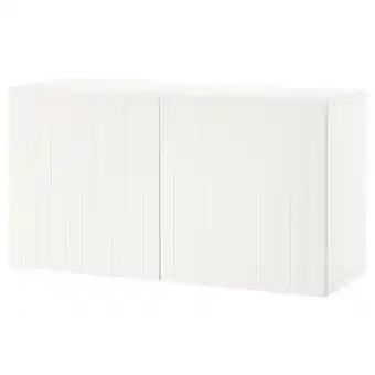 IKEA Bestå kastencombinatie voor wandmontage, wit/sutterviken, 120x42x64 cm aanbieding