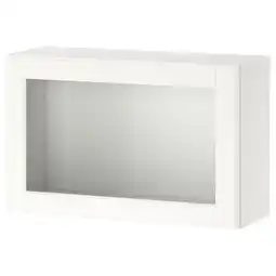 IKEA Bestå kastencombinatie voor wandmontage, wit/ostvik wit, 60x22x38 cm aanbieding