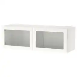 IKEA Bestå kastencombinatie voor wandmontage, wit/ostvik wit, 120x42x38 cm aanbieding