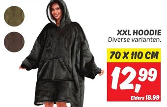 Dekamarkt XXL HOODIE 70x110 cm aanbieding