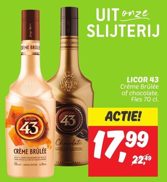 Dekamarkt LICOR 43 Fles 70 cl. aanbieding