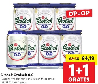 Lidl 6-pack Grolsch 0.0 aanbieding