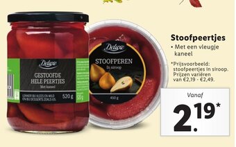 Lidl Stoofpeertjes aanbieding