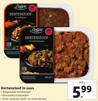 Lidl Hertenstoof in saus 450g aanbieding