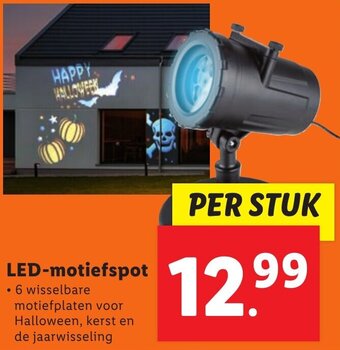 Lidl LED-motiefspot aanbieding