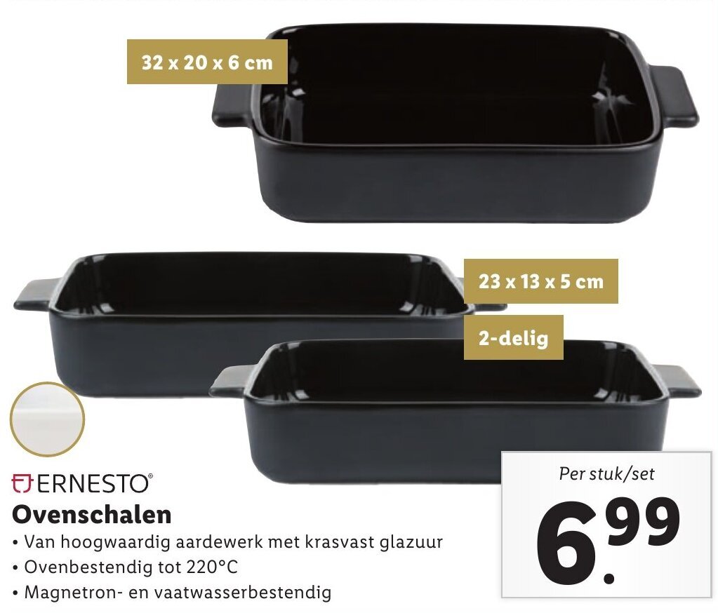 ERNESTO Ovenschalen aanbieding bij Lidl