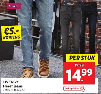 Lidl LIVERGY Herenjeans aanbieding