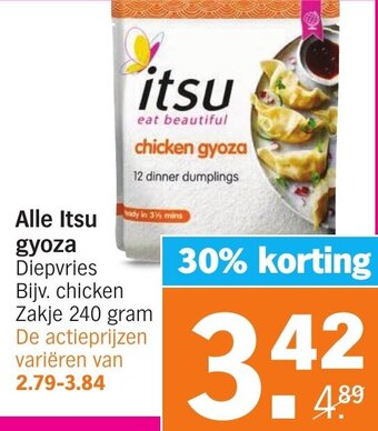 Albert Heijn Alle Itsu gyoza 240g aanbieding