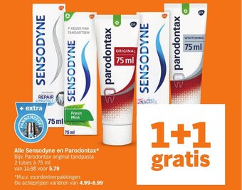 Albert Heijn Alle Sensodyne en Parodontax aanbieding