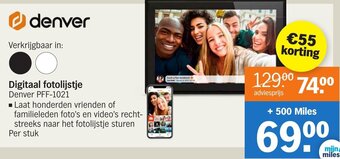 Albert Heijn Digitaal fotolijstje Denver PFF-1021 aanbieding