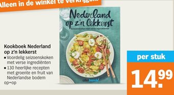 Albert Heijn Kookboek Nederland op z'n lekkerst aanbieding