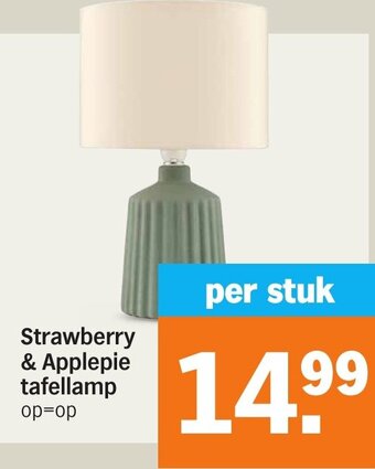 Albert Heijn Strawberry & Applepie tafellamp aanbieding