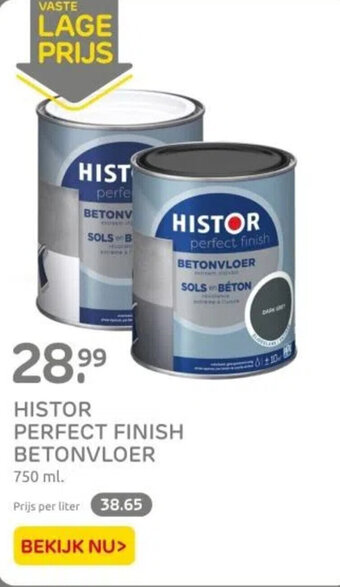 Praxis HISTOR PERFECT FINISH BETONVLOER 750 ml aanbieding