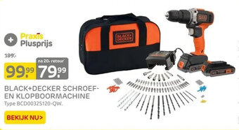 Praxis BLACK+DECKER SCHROEF- EN KLOPBOORMACHINE aanbieding