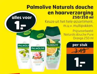 Trekpleister Palmolive Naturals douche en haarverzorging aanbieding