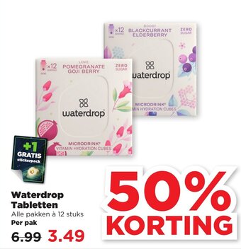 PLUS Waterdrop Tabletten 12 stuks aanbieding