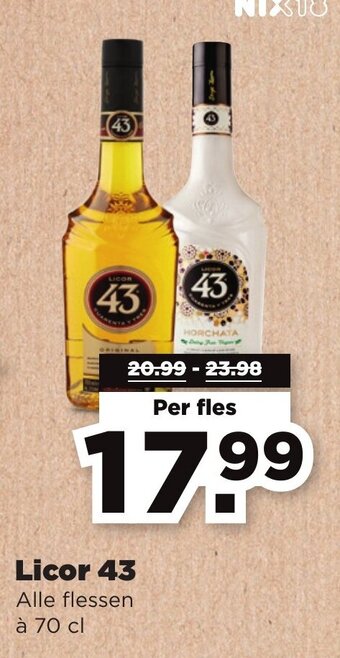 PLUS Licor 43 70 cl aanbieding